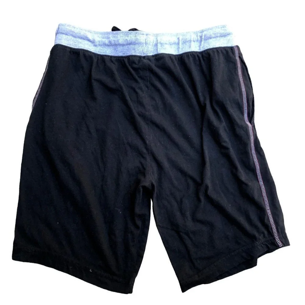 REEBOK Sleepwear Shorts Men's MEDIUM Black Drawstring Elastic Waist Sweats​​​​​